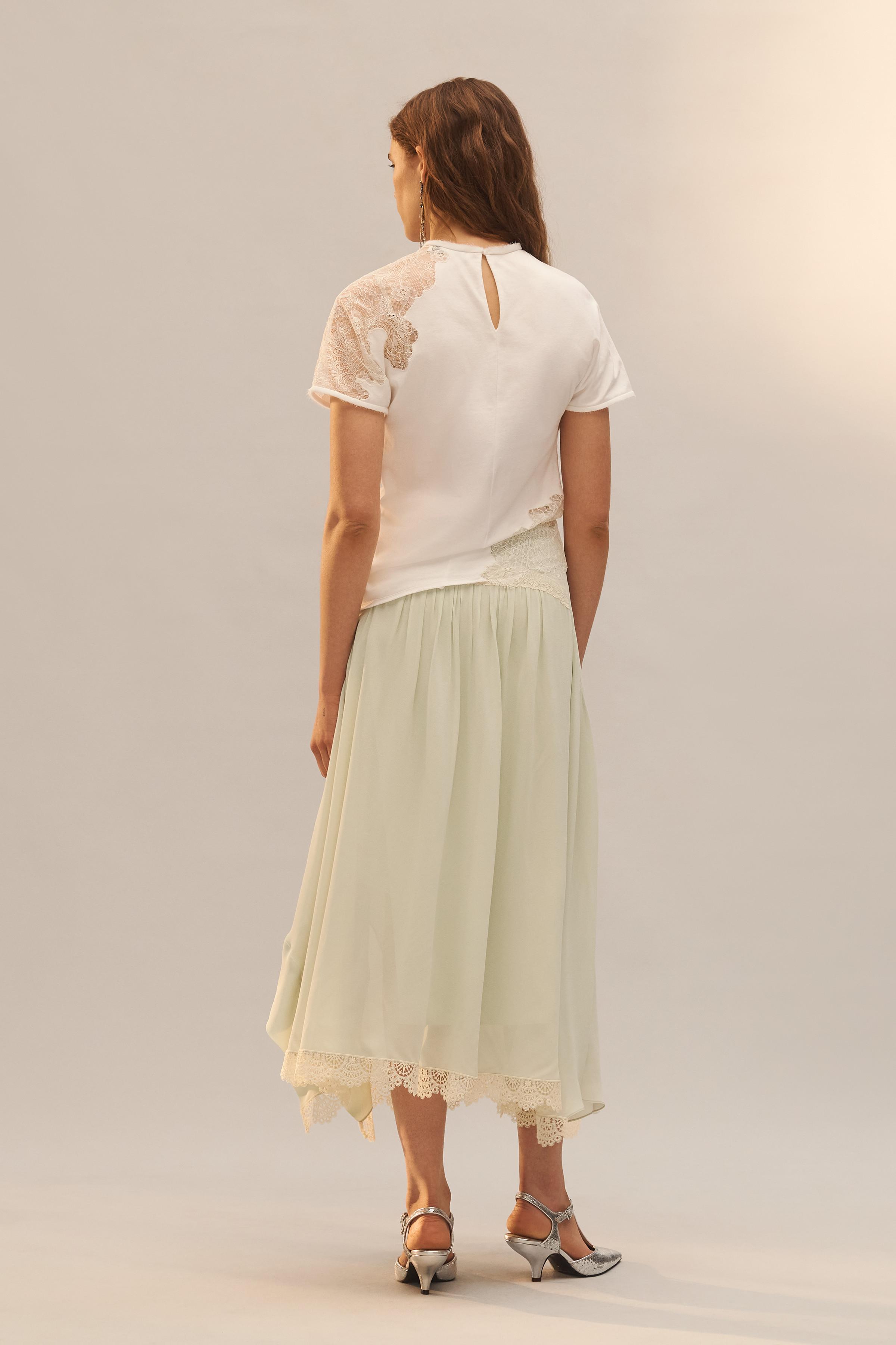 LIMITED EDITION ASYMMETRIC LACE T-SHIRT
